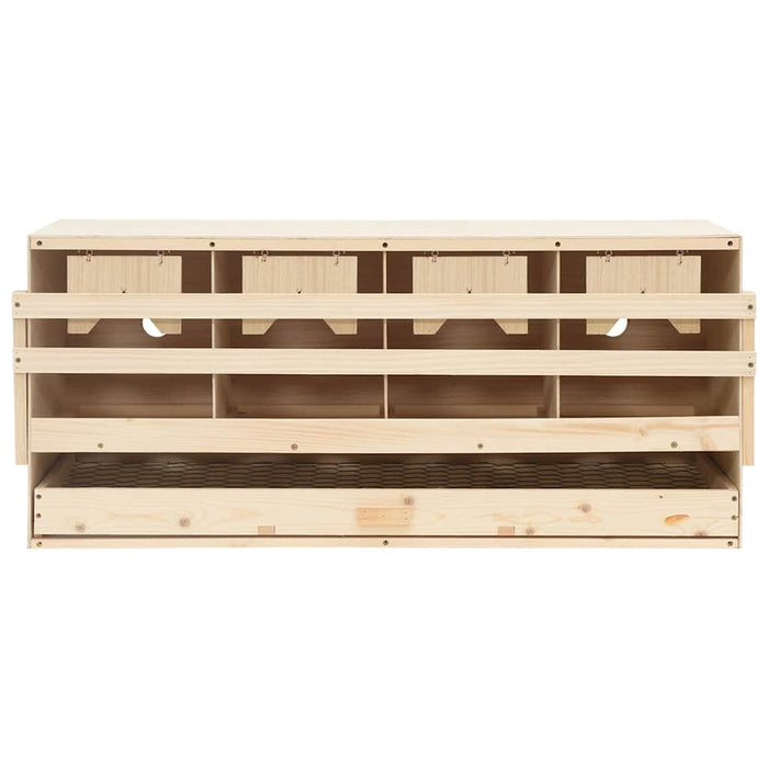 Cuibar găini cu 4 compartimente, 106x40x45 cm, lemn masiv pin WALTI