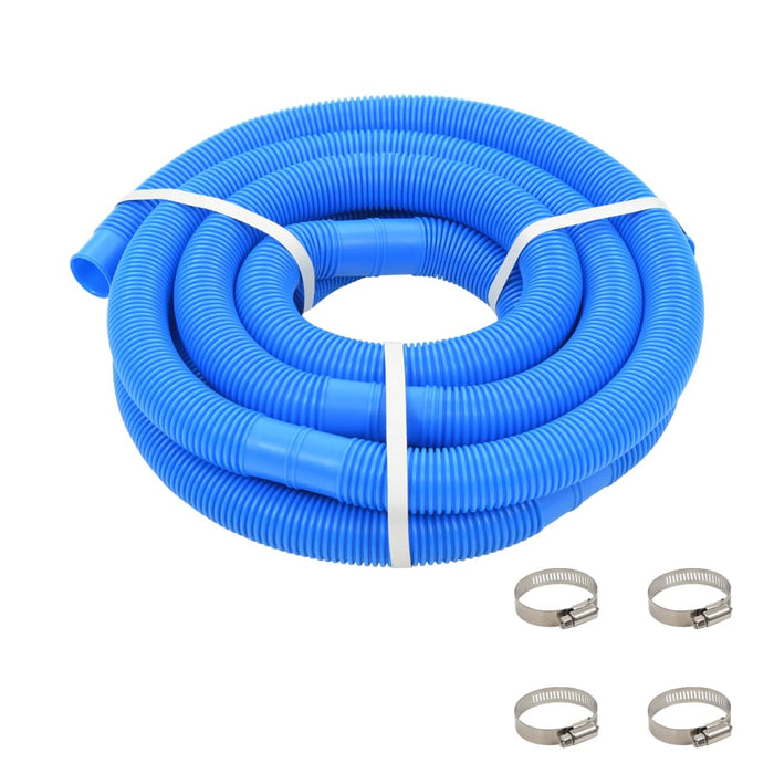 Furtun de piscină cu cleme, albastru, 38 mm, 6 m - WALTI WALTI