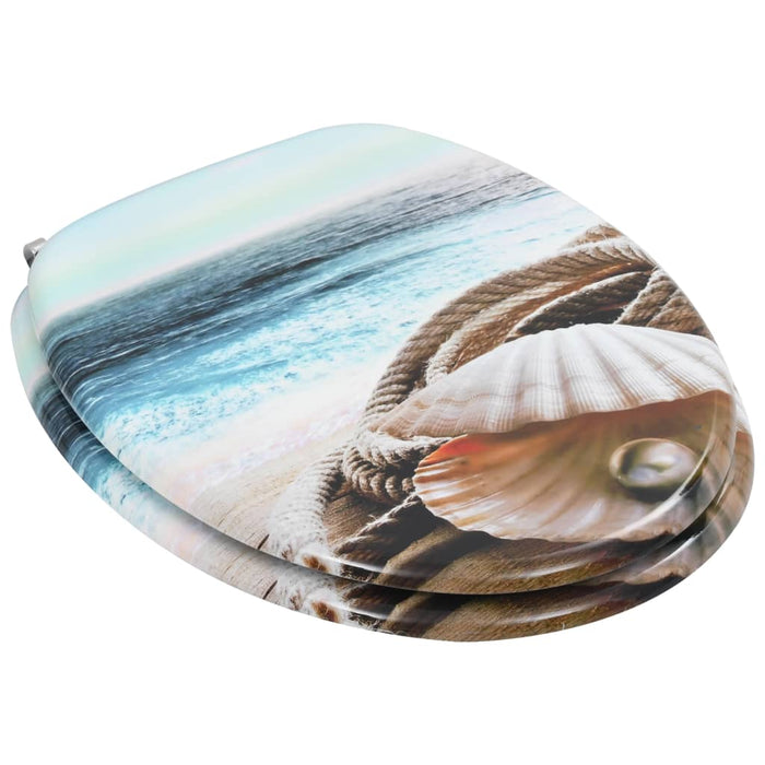 Capac WC, MDF, model scoică - WALTI WALTI