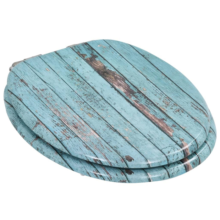 Capac WC cu închidere silențioasă, MDF, design lemn vechi - WALTI WALTI