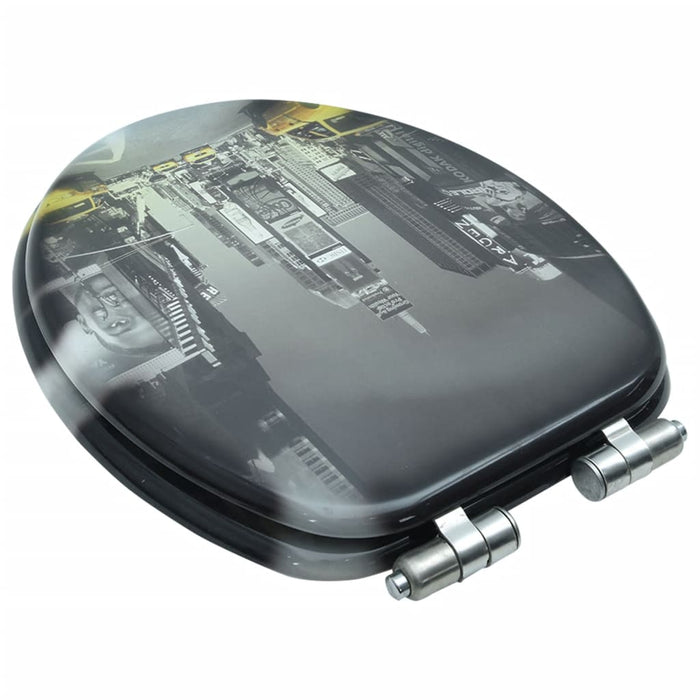 Capac WC cu închidere silențioasă, MDF, design New York - WALTI WALTI