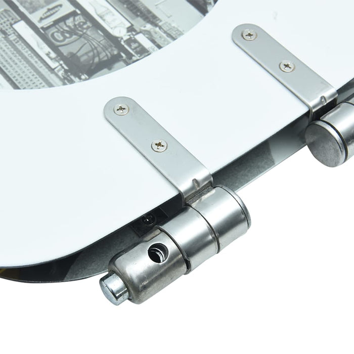 Capac WC cu închidere silențioasă, MDF, design New York - WALTI WALTI