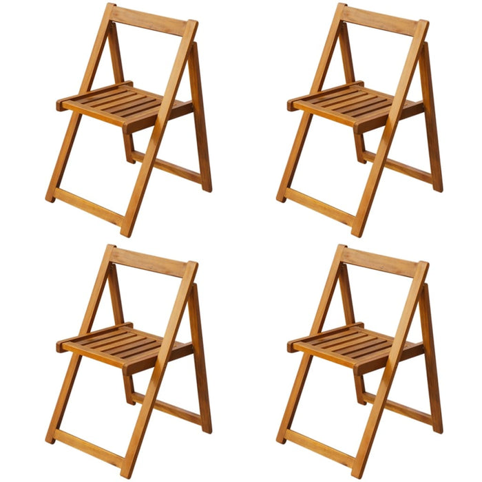 Set mobilier de exterior pliabil, 5 piese, lemn masiv de acacia - WALTI WALTI