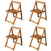 Set mobilier de exterior pliabil, 5 piese, lemn masiv de acacia - WALTI WALTI