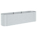 Strat înălțat de grădină argintiu 320x80x81 cm oțel galvanizat - WALTI WALTI