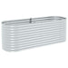 Strat înălțat grădină argintiu 240x80x81 cm oțel galvanizat - WALTI WALTI