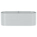 Strat înălțat grădină argintiu 240x80x81 cm oțel galvanizat - WALTI WALTI