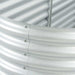 Strat înălțat grădină argintiu 240x80x81 cm oțel galvanizat - WALTI WALTI