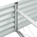 Strat înălțat de grădină argintiu 400x80x44 cm oțel galvanizat - WALTI WALTI