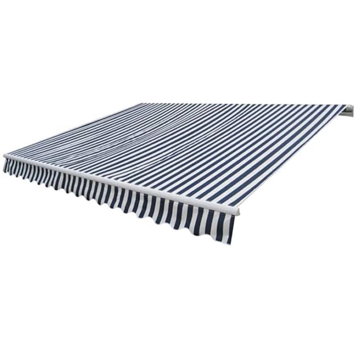 Copertină pliabilă motorizată, 400 cm, albastru/alb - WALTI WALTI