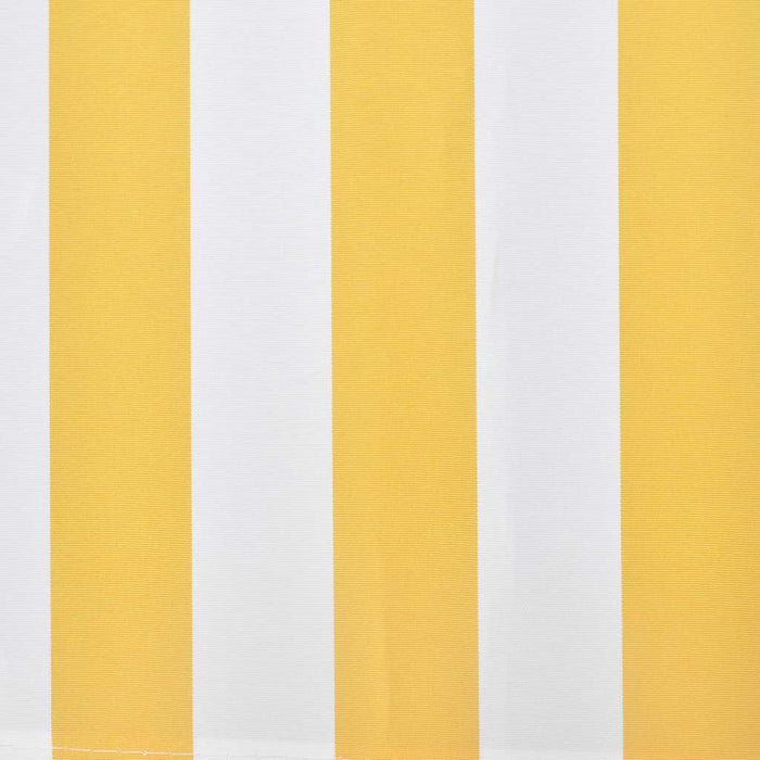 Copertină pliabilă motorizată, 400 cm, galben/alb - WALTI WALTI