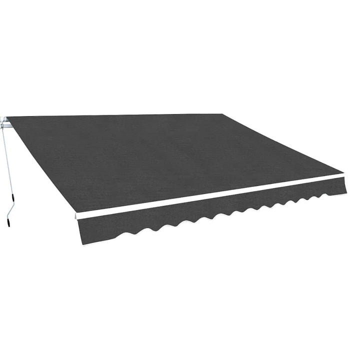 Copertină pliabilă cu acționare manuală, 450 cm, antracit - WALTI WALTI