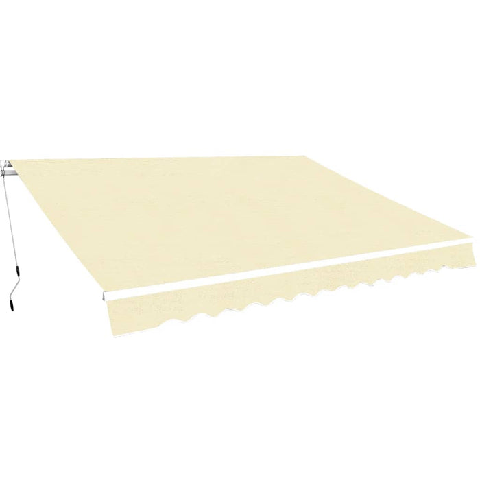 Copertină pliabilă cu acționare manuală, 400 cm, crem - WALTI WALTI