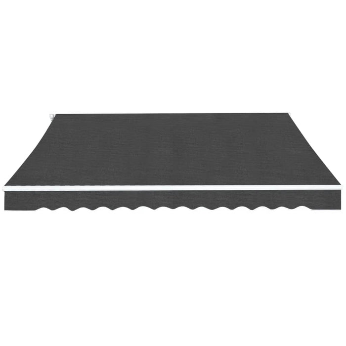 Copertină pliabilă cu acționare manuală, 400 cm, antracit - WALTI WALTI