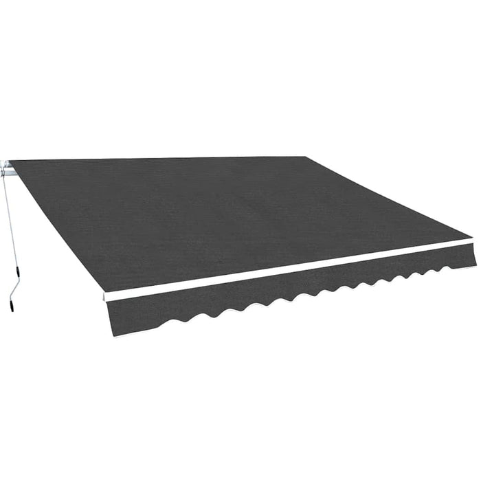 Copertină pliabilă acționată manual, 600 cm, antracit WALTI
