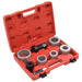 Set expandor țevi, 8 piese, oțel nealiat și aluminiu - WALTI WALTI