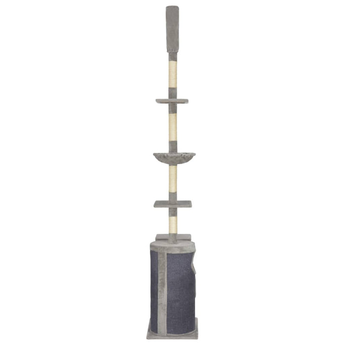 Ansamblu pentru pisici, stâlpi din funie sisal, gri, 260 cm WALTI