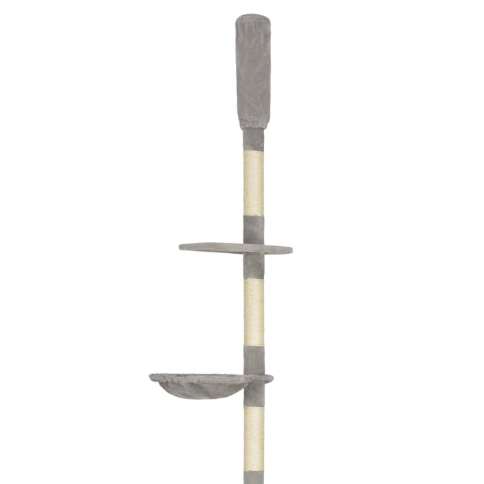 Ansamblu pentru pisici, stâlpi din funie sisal, gri, 260 cm WALTI