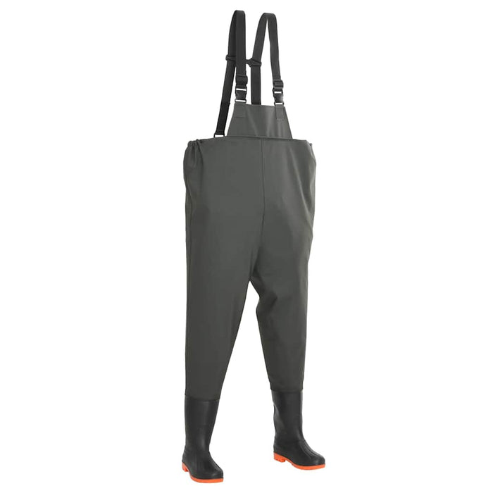 Pantaloni de vânătoare cu cizme, verde, mărime 41 WALTI