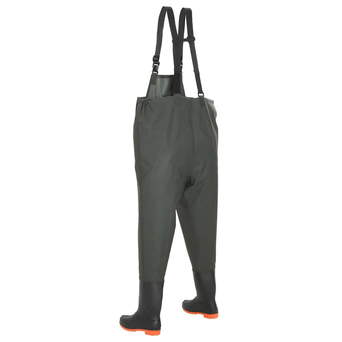 Pantaloni de vânătoare cu cizme, verde, mărime 41 WALTI
