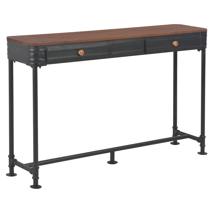 Masă consolă cu 2 sertare, 120 x 30 x 75 cm, lemn masiv de brad - WALTI WALTI