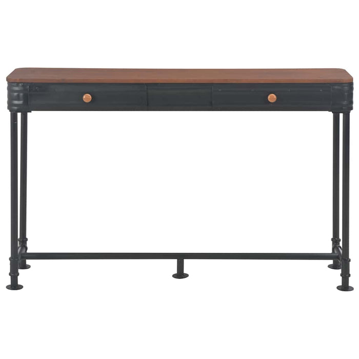 Masă consolă cu 2 sertare, 120 x 30 x 75 cm, lemn masiv de brad - WALTI WALTI