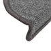 Covorașe pentru scări, 15 buc., 56x17x3 cm, gri închis, semirotunde - WALTI WALTI