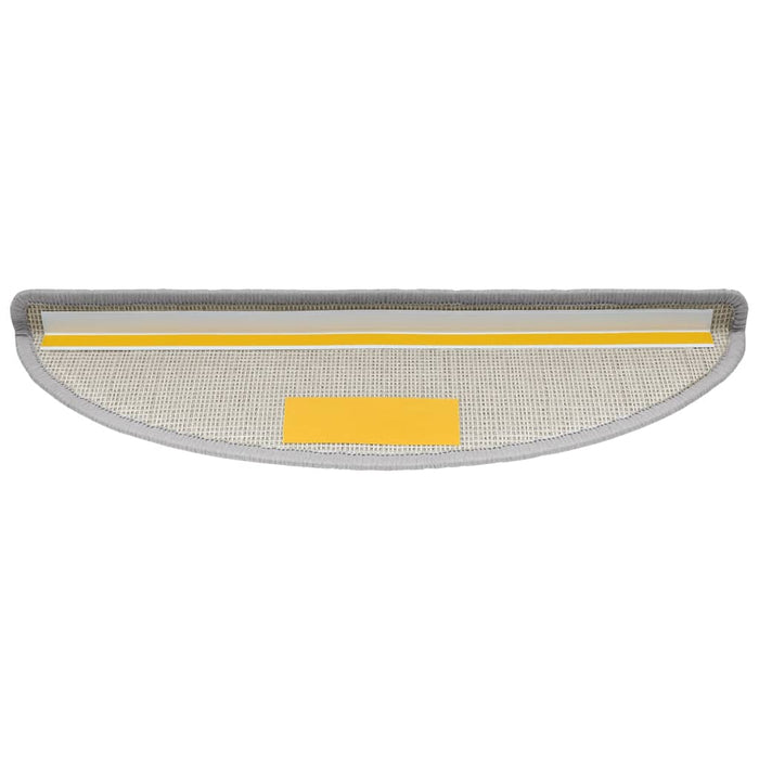 Covorașe pentru scări, 15 buc., 56x17x3 cm, gri deschis, semirotunde - WALTI WALTI