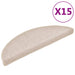 Covorașe pentru scări, 15 buc., 56x17x3 cm, semirotunde, gri taupe - WALTI WALTI
