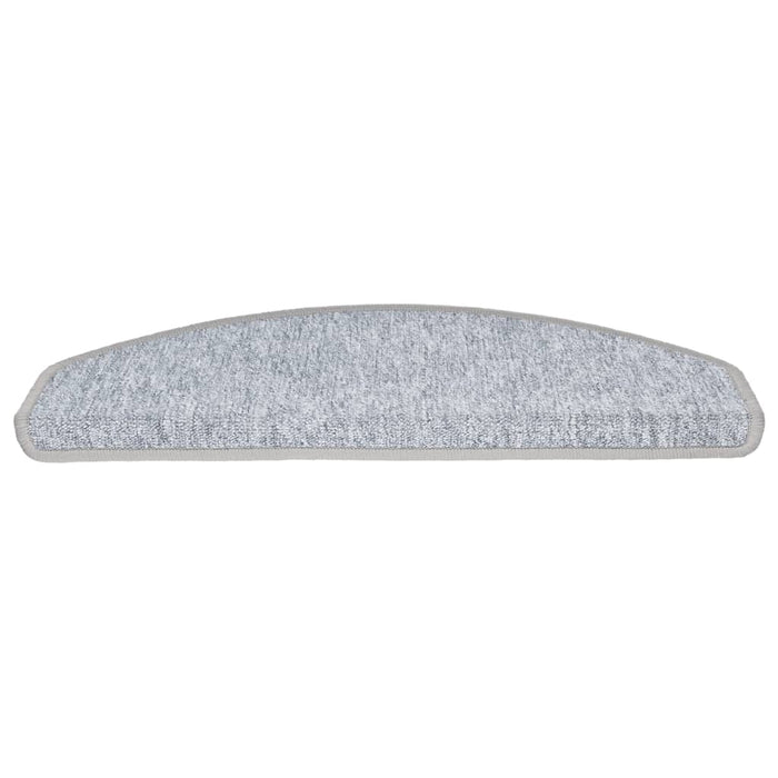Covorașe pentru scări, 15 buc., 65x24x4 cm, gri deschis, semirotunde, mari - WALTI WALTI