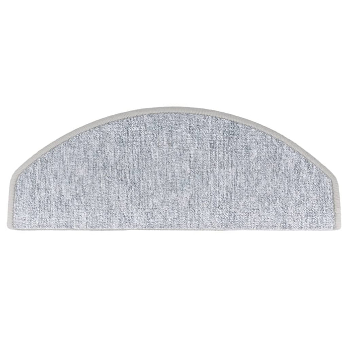 Covorașe pentru scări, 15 buc., 65x24x4 cm, gri deschis, semirotunde, mari - WALTI WALTI