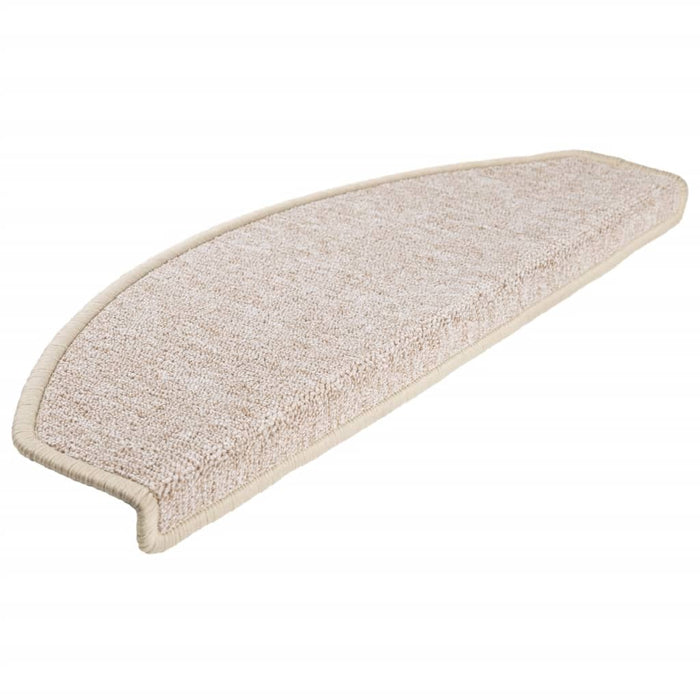 Covorașe pentru scări, 15 buc., 65x24x4 cm, semirotunde, maro taupe, mari - WALTI WALTI