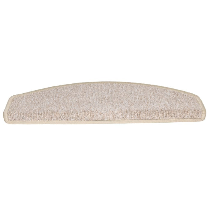 Covorașe pentru scări, 15 buc., 65x24x4 cm, semirotunde, maro taupe, mari - WALTI WALTI