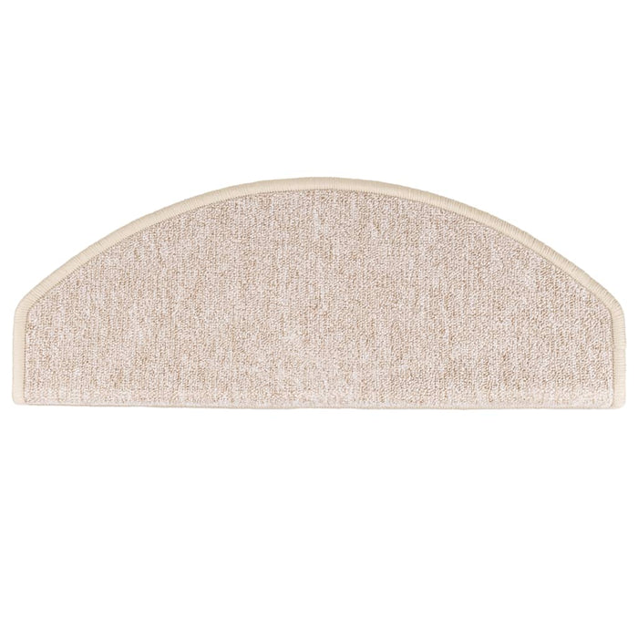 Covorașe pentru scări, 15 buc., 65x24x4 cm, semirotunde, maro taupe, mari - WALTI WALTI