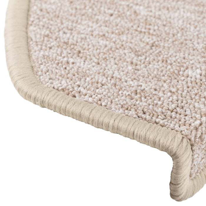 Covorașe pentru scări, 15 buc., 65x24x4 cm, semirotunde, maro taupe, mari - WALTI WALTI