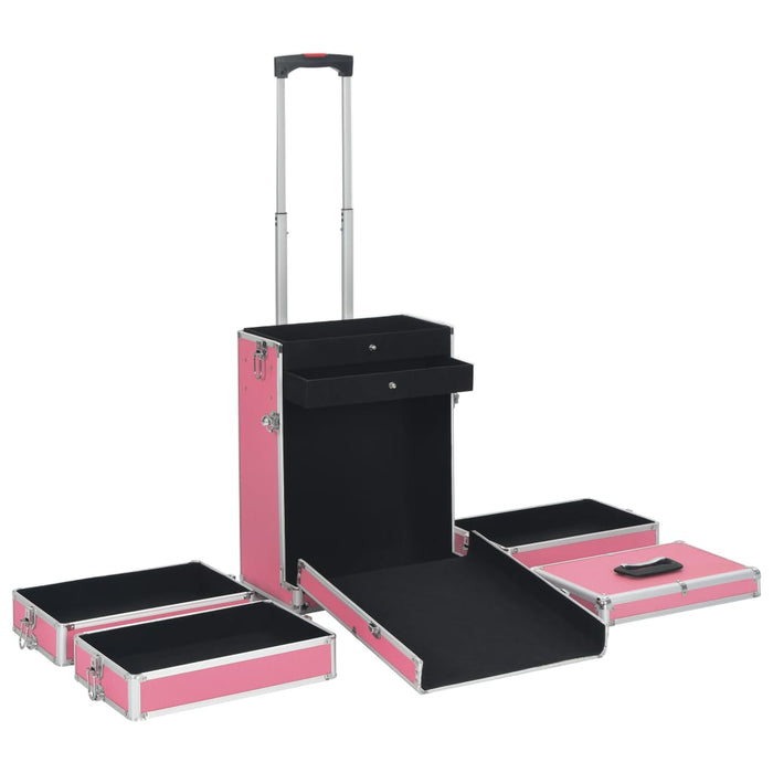 Troler de cosmetice, roz, aluminiu - WALTI WALTI