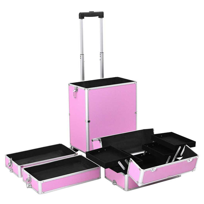 Troler de cosmetice, roz, aluminiu - WALTI WALTI