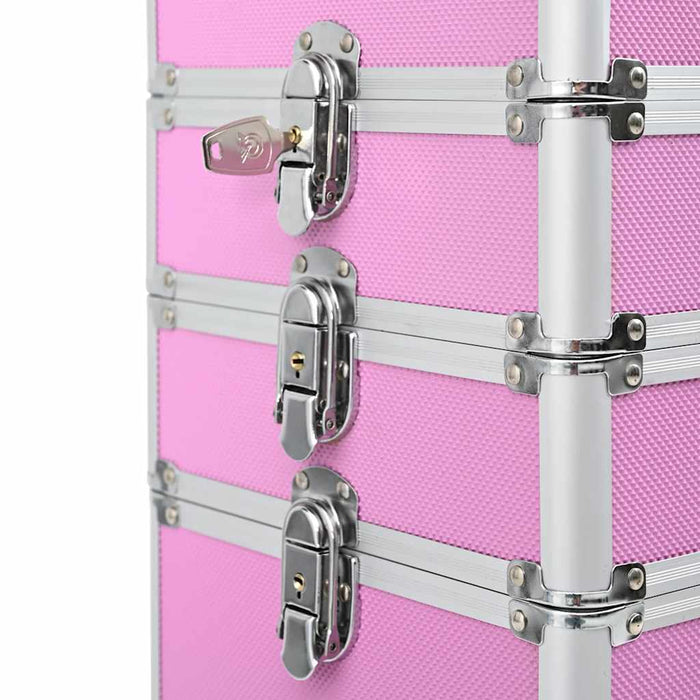 Troler de cosmetice, roz, aluminiu - WALTI WALTI