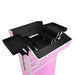 Troler de cosmetice, roz, aluminiu - WALTI WALTI