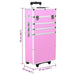 Troler de cosmetice, roz, aluminiu - WALTI WALTI