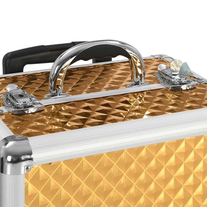Troler de cosmetice, auriu, 35 x 29 x 45 cm, aluminiu - WALTI WALTI