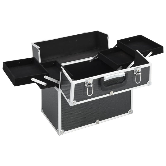 Geantă de cosmetice, negru, 38x23x34 cm, aluminiu WALTI