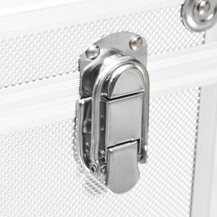 Geantă de cosmetice, 37 x 24 x 40 cm, argintiu, aluminiu - WALTI WALTI