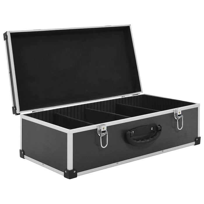 Carcasă pentru 80 CD-uri, aluminiu, ABS, negru - WALTI WALTI