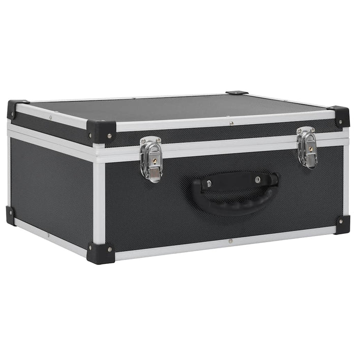 Casetă pentru 80 CD-uri, aluminiu, ABS, negru - WALTI WALTI