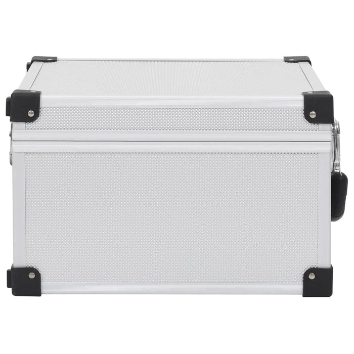 Casetă pentru 40 CD-uri, argintiu, aluminiu ABS - WALTI WALTI