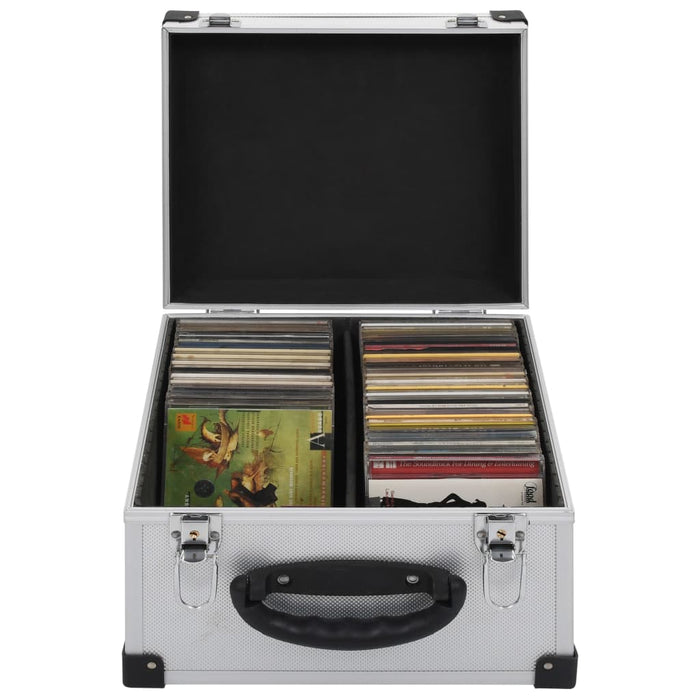 Casetă pentru 40 CD-uri, argintiu, aluminiu ABS - WALTI WALTI