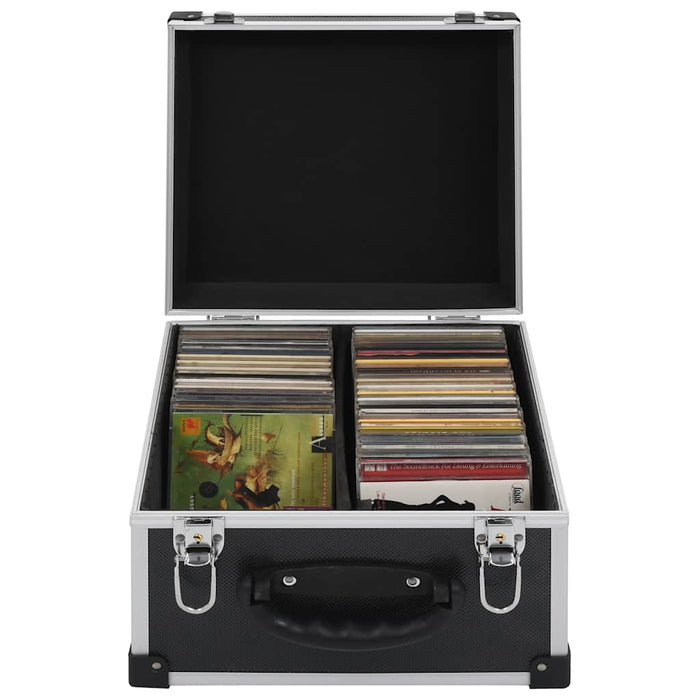 Casetă pentru 40 CD-uri, negru, aluminiu ABS - WALTI WALTI