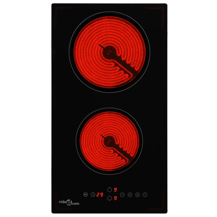 Plită ceramică cu 2 arzătoare, control tactil, 3000 W - WALTI WALTI