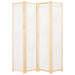 Paravan de cameră cu 4 panouri, crem, 160x170x4 cm, textil - WALTI WALTI